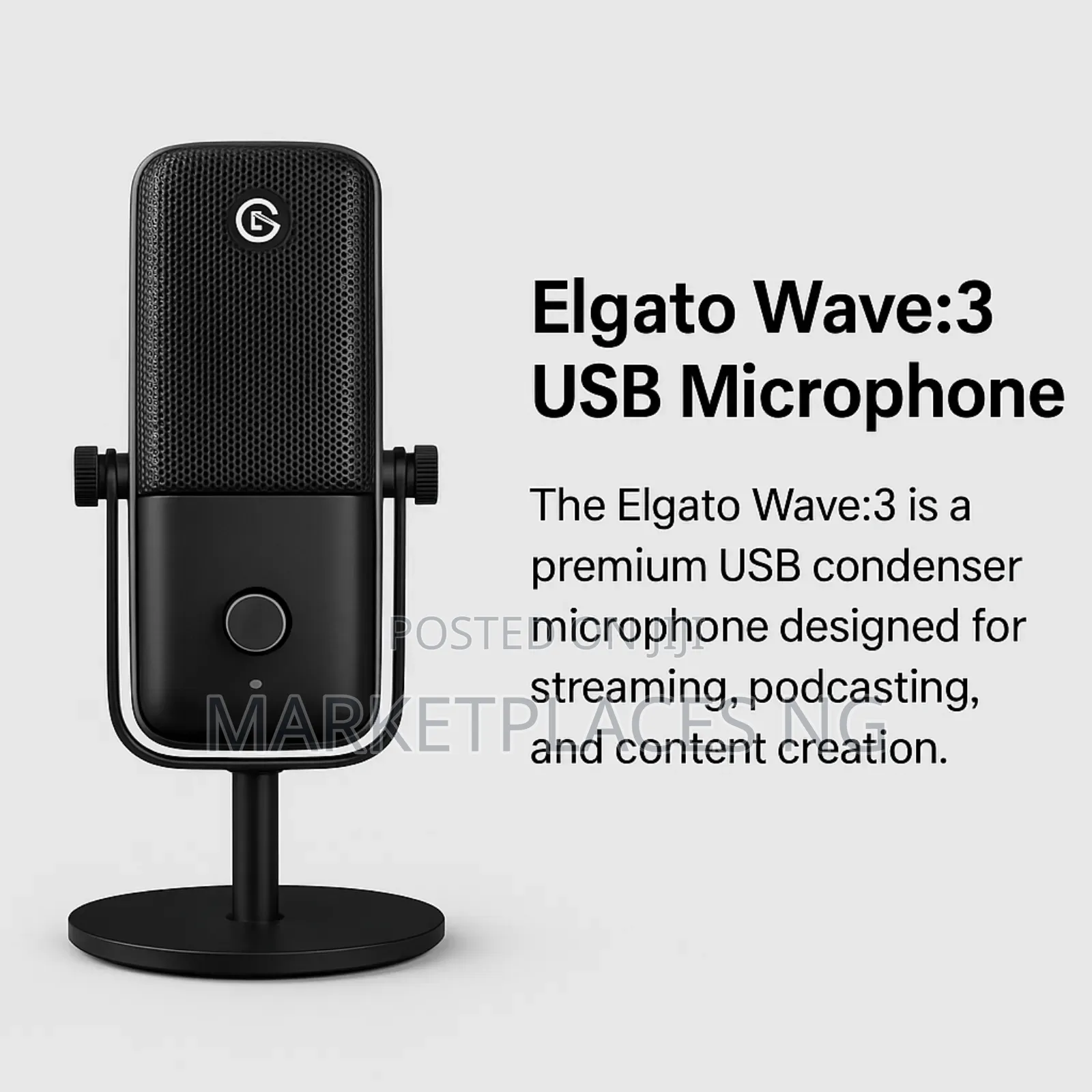 Elgato Wave 3 – Usb Microphone for Streamers Creators