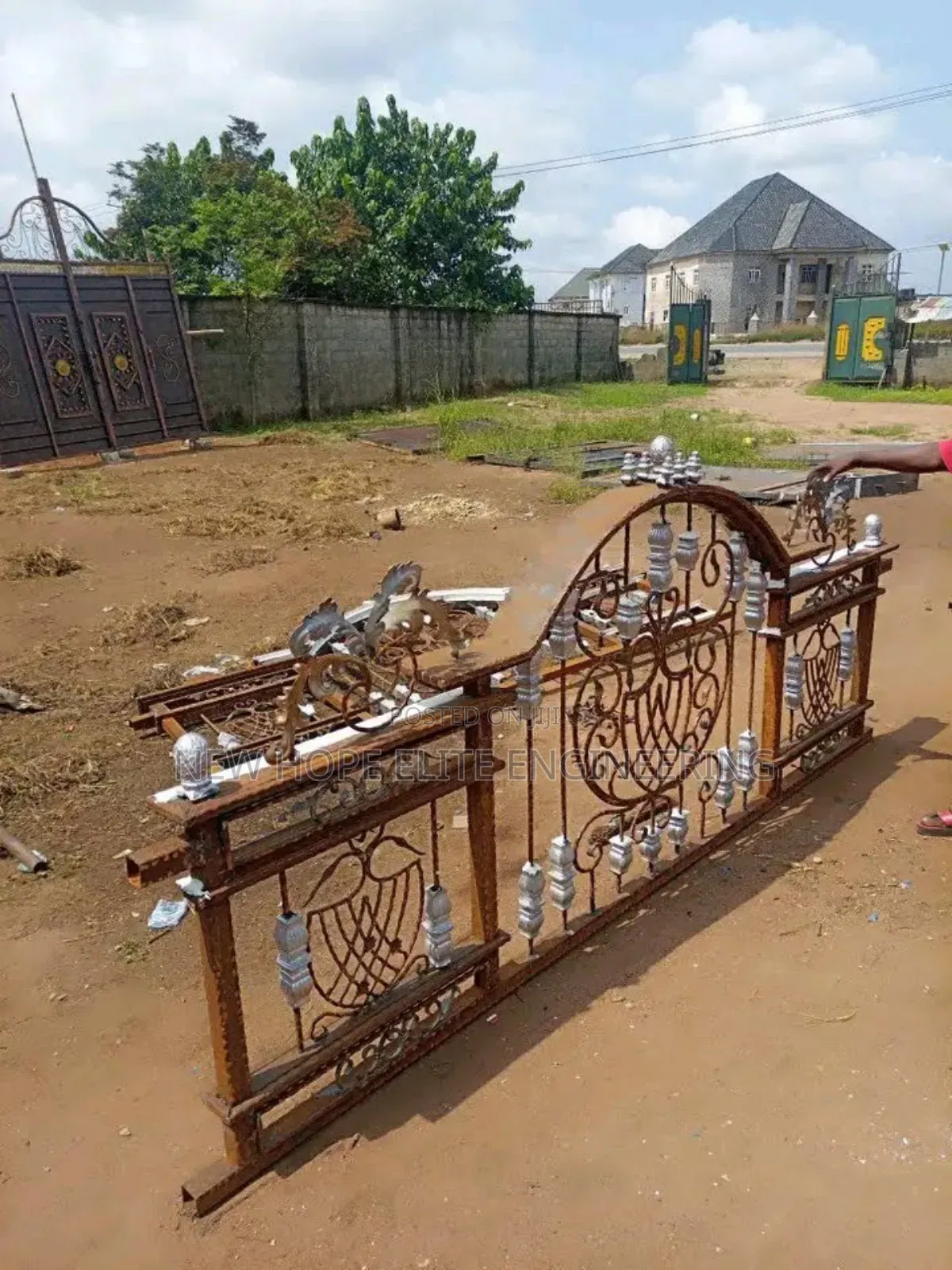 Wrought Iron Fence Rail