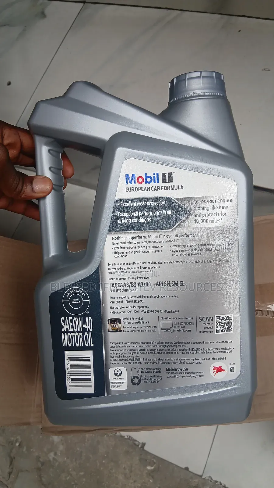 Mobil 1 European Formula 0w40 5litres