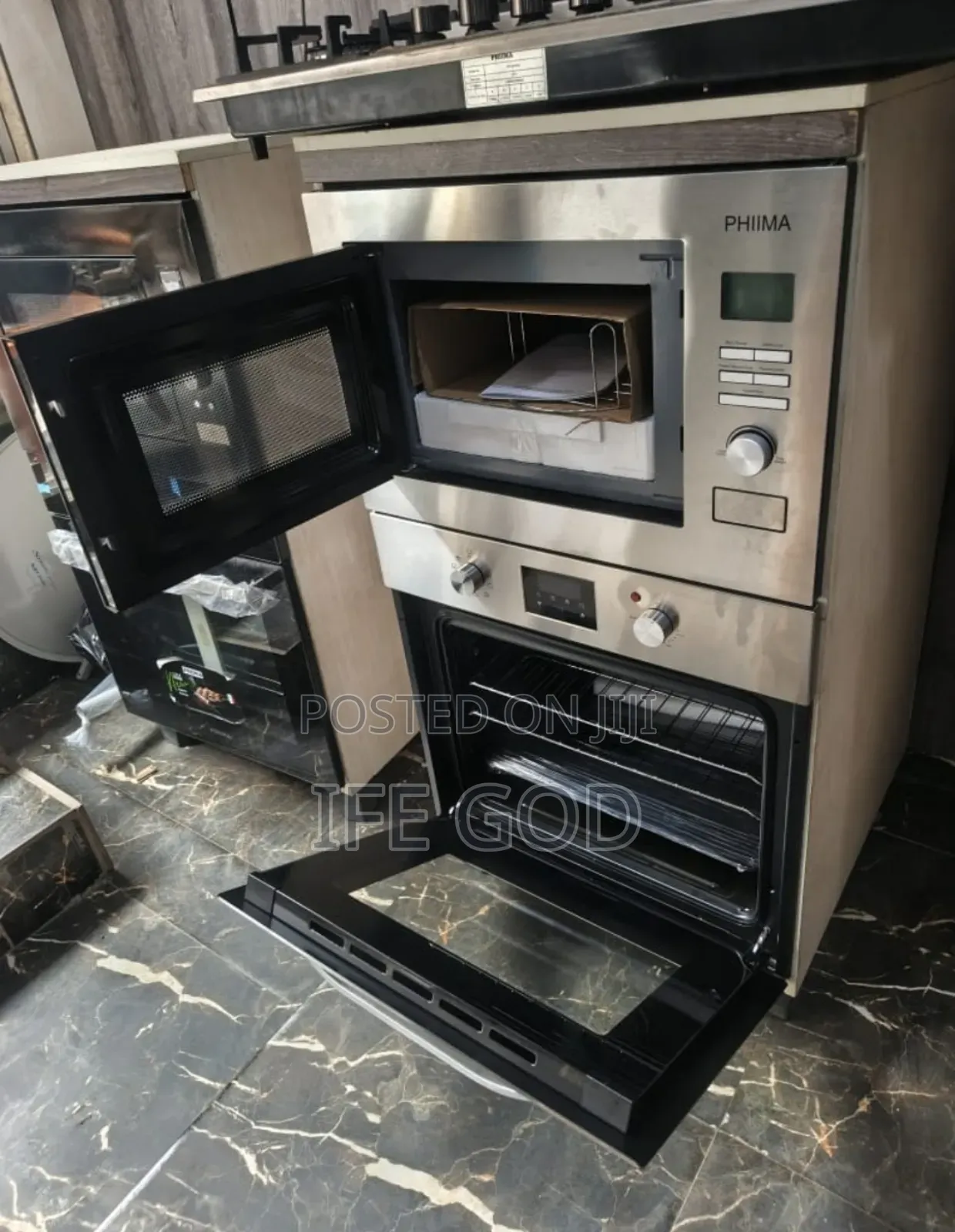 Original Phiima Inbuilt Gas Ele Oven Inbuilt Microwave