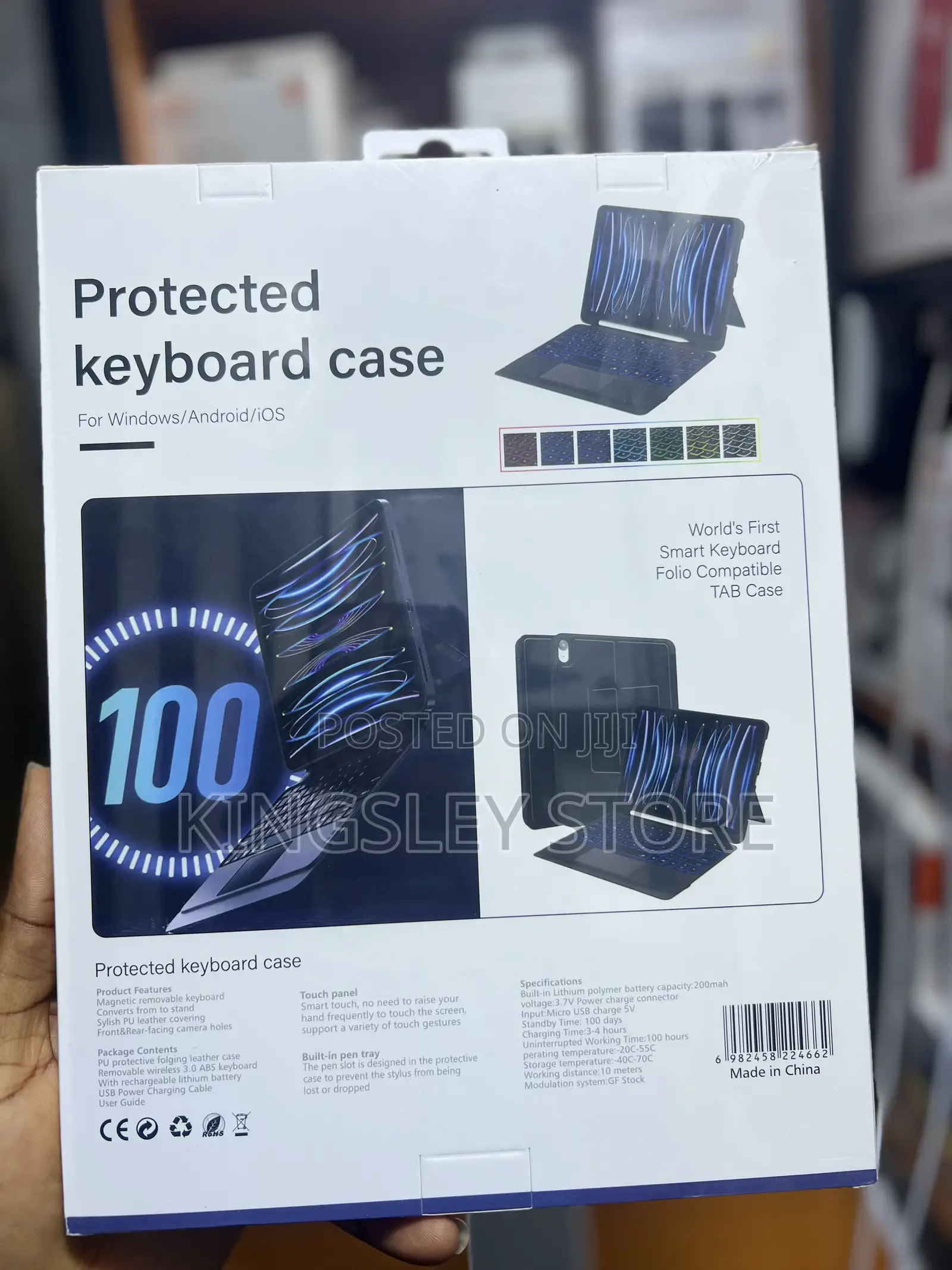 Keyboard Folio Case for Samsung Galaxy Tab A9+ With Trackpad