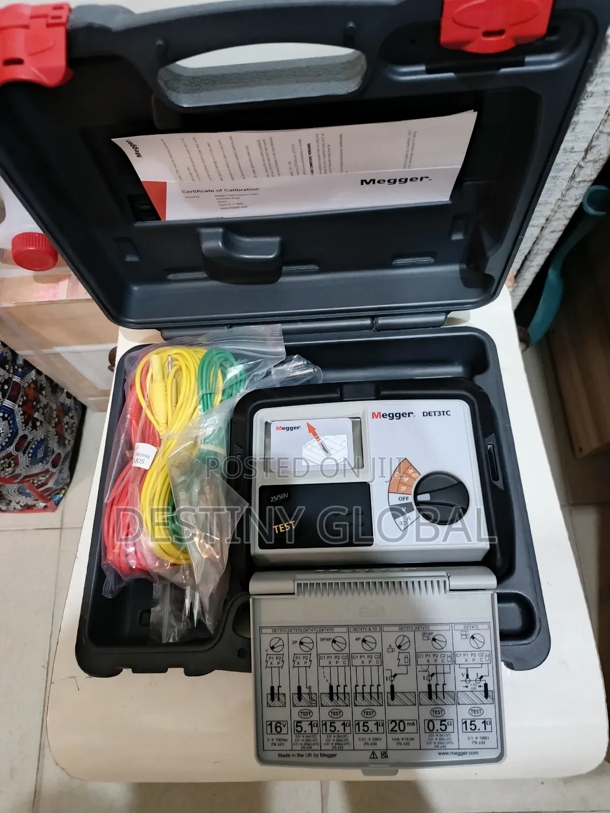Det3tc Megger. Earth Ground Tester