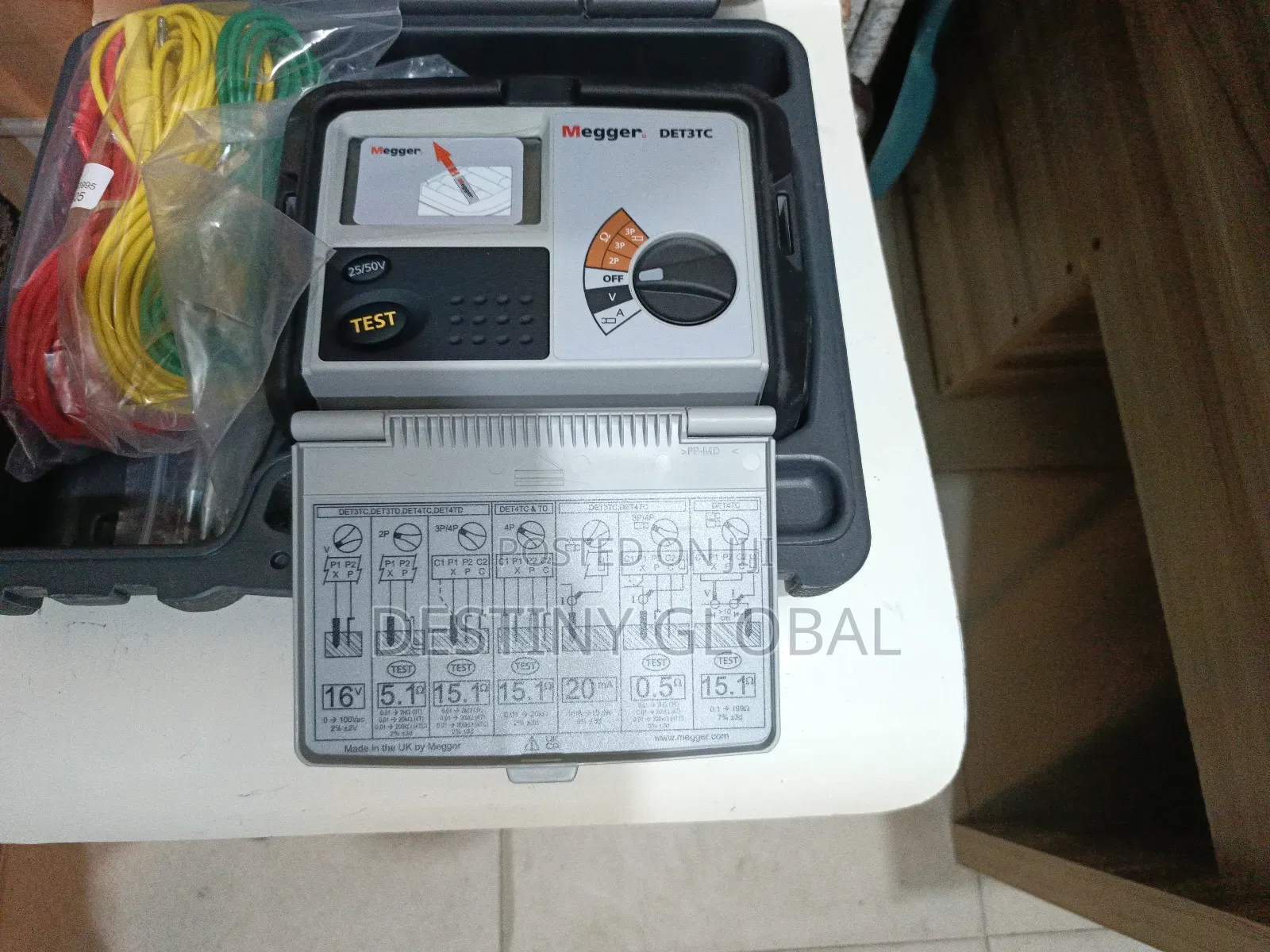 Det3tc Megger. Earth Ground Tester