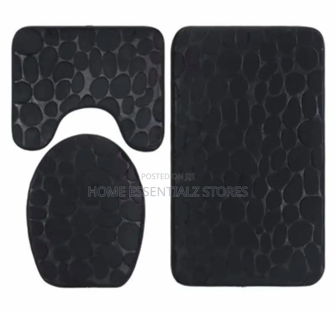Bathroom Toilet Foot Mats Set - 3 in 1