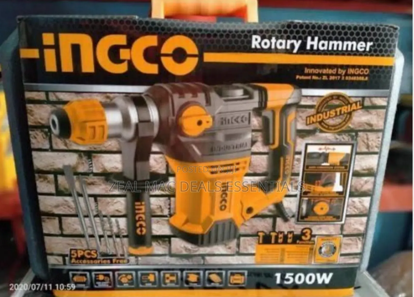 1500w Ingco Rotary Hammer.