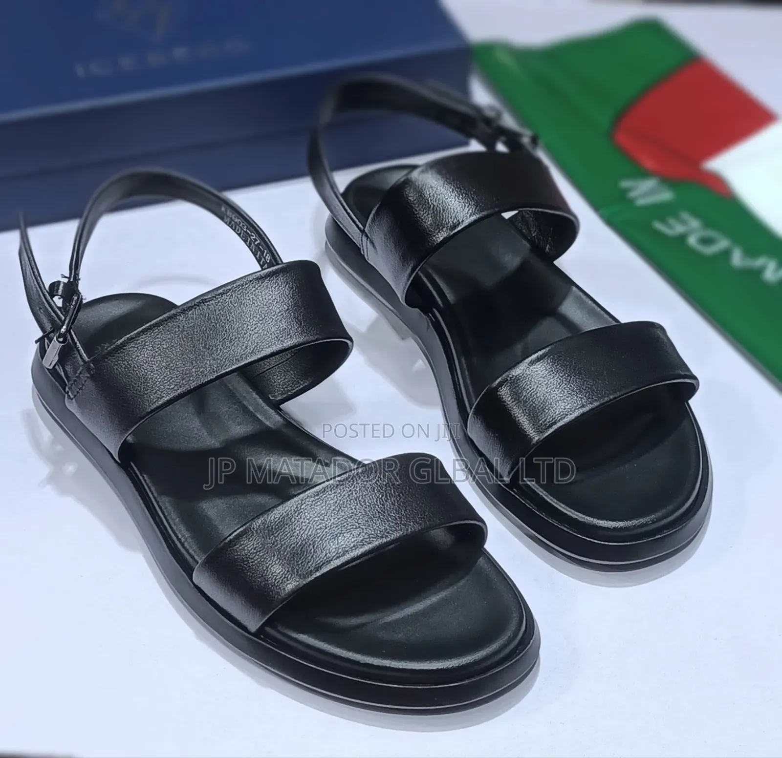 Leather Slippers Slide