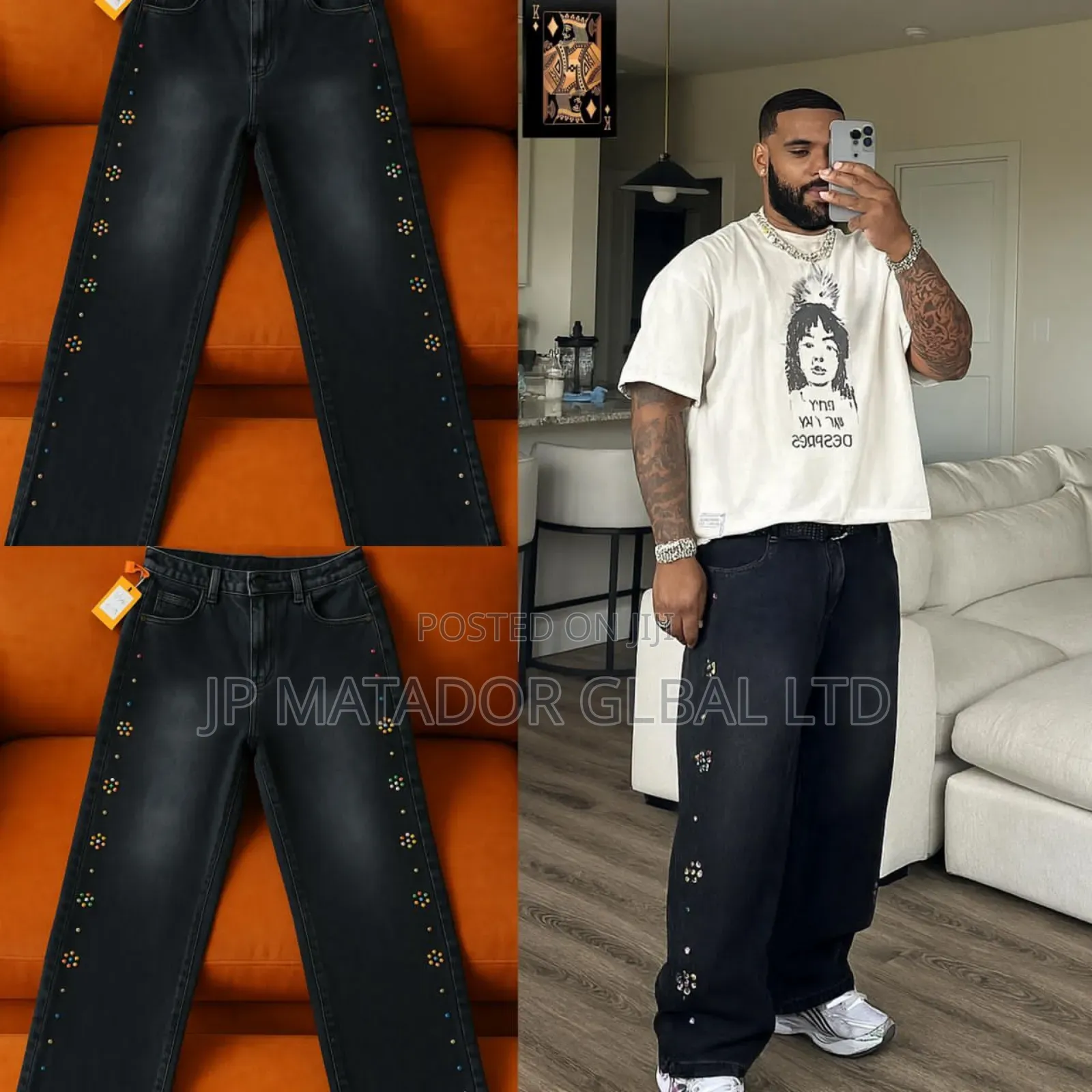 Big Trend Baggy 3dtrendy Jeans Trouser