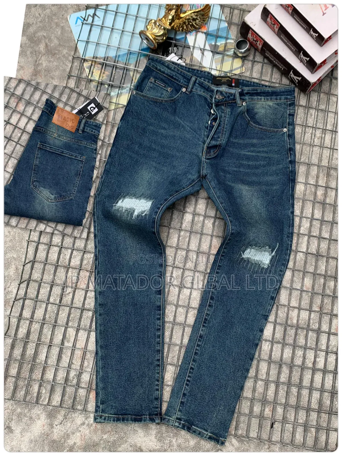 Trendy Pattern Jeans Stock Wear