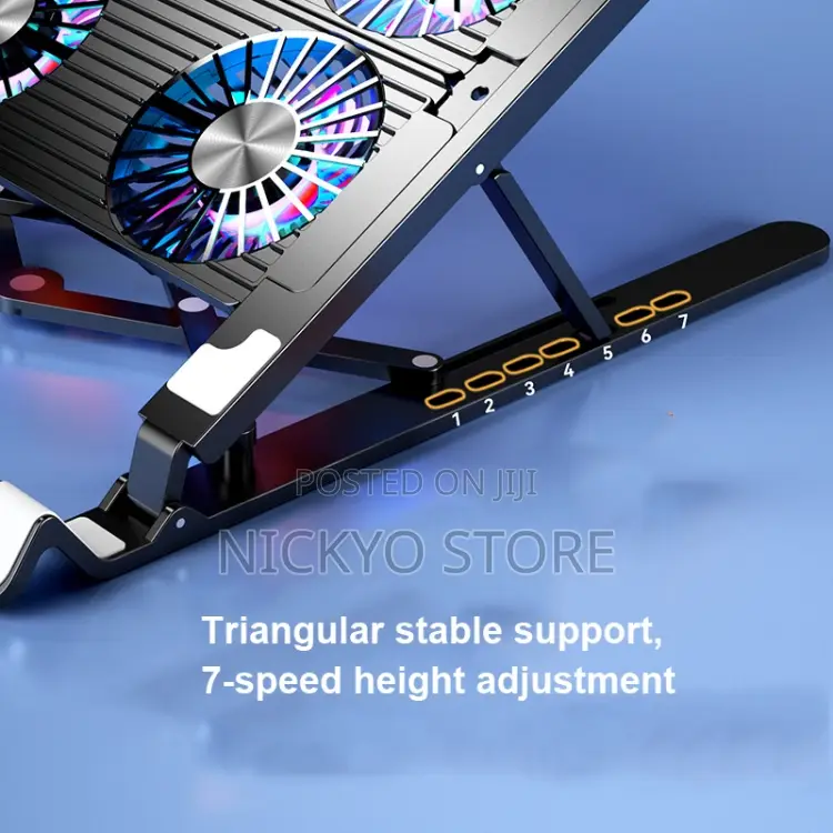 RGB Laptop Cooling Pad With 4 High-Speed Fans