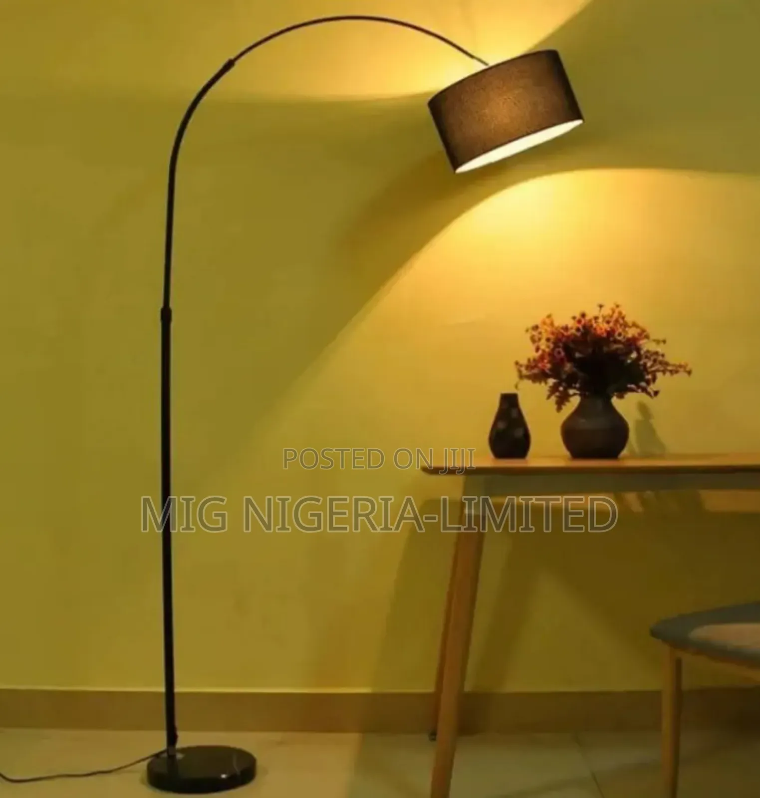 Floor Lamp Curve and Tall Bedroom, Living Room Light Deco