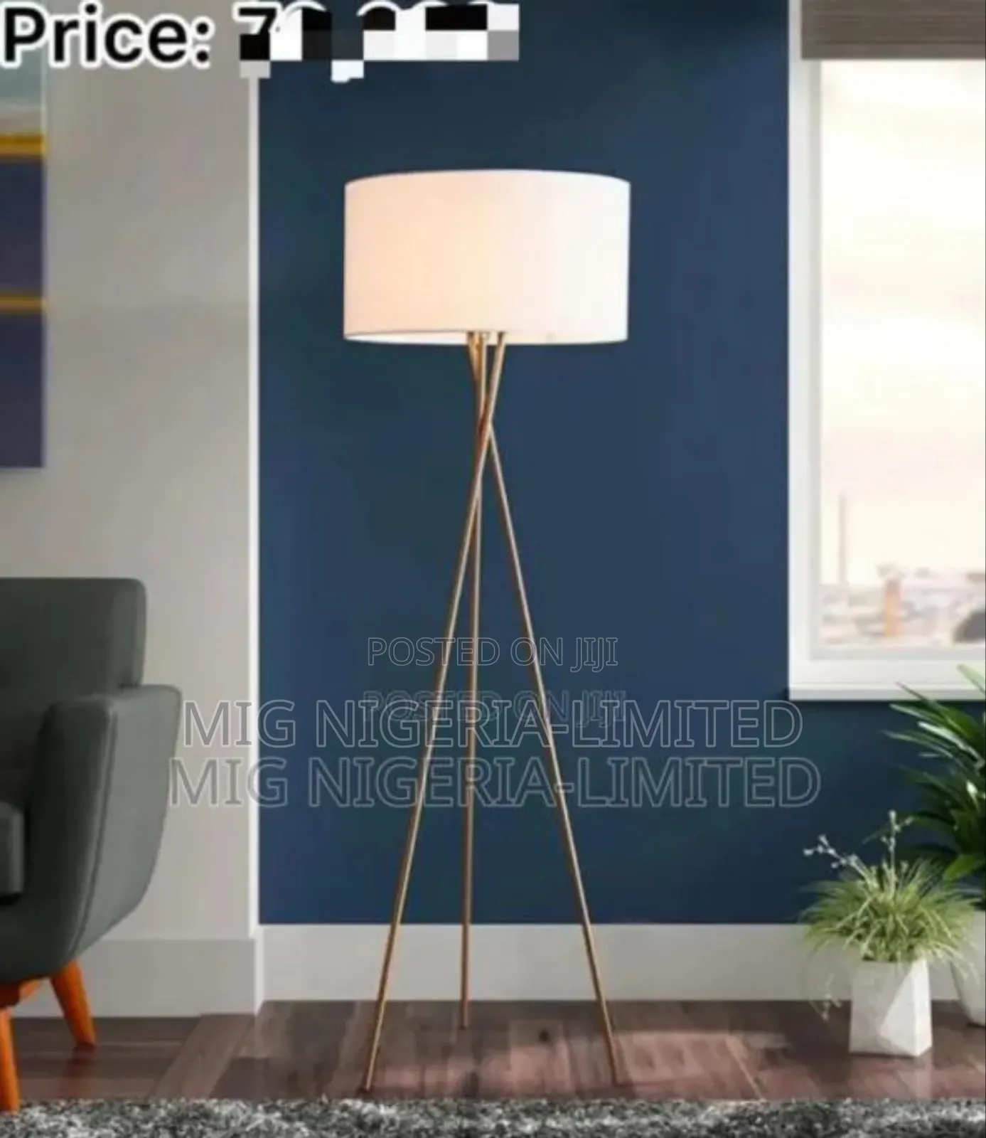 Floor Lamp Curve and Tall Bedroom, Living Room Light Deco
