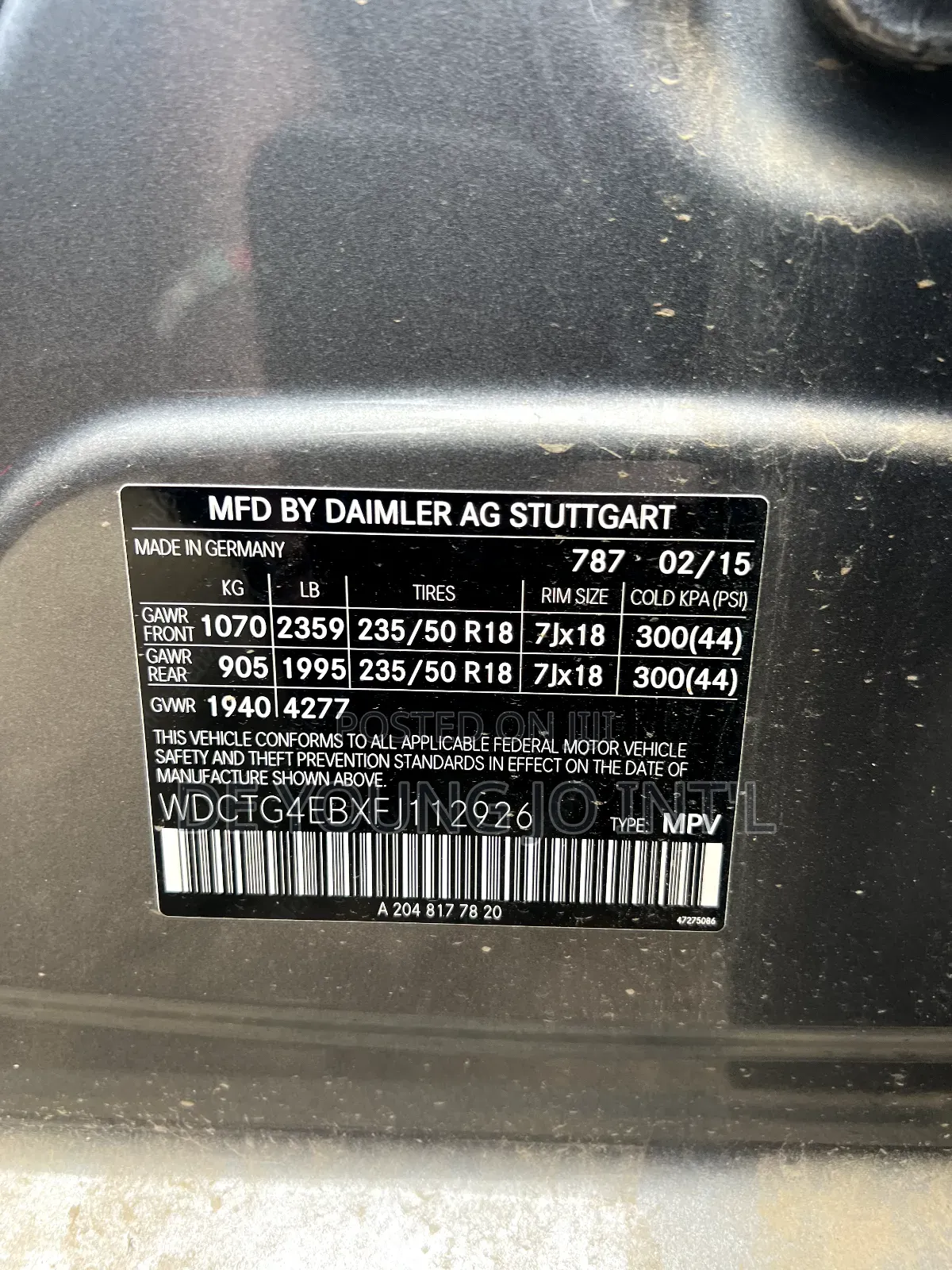 Mercedes-Benz GLA-Class 2016 Gray