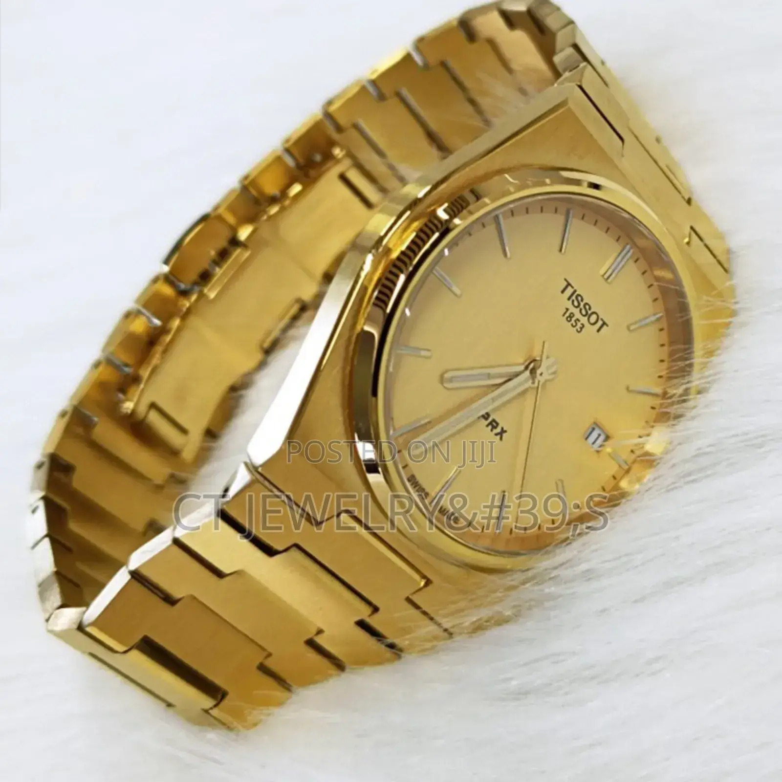 Men Tissot Classic Prx/316l Champagne Dial Watch (40mm)