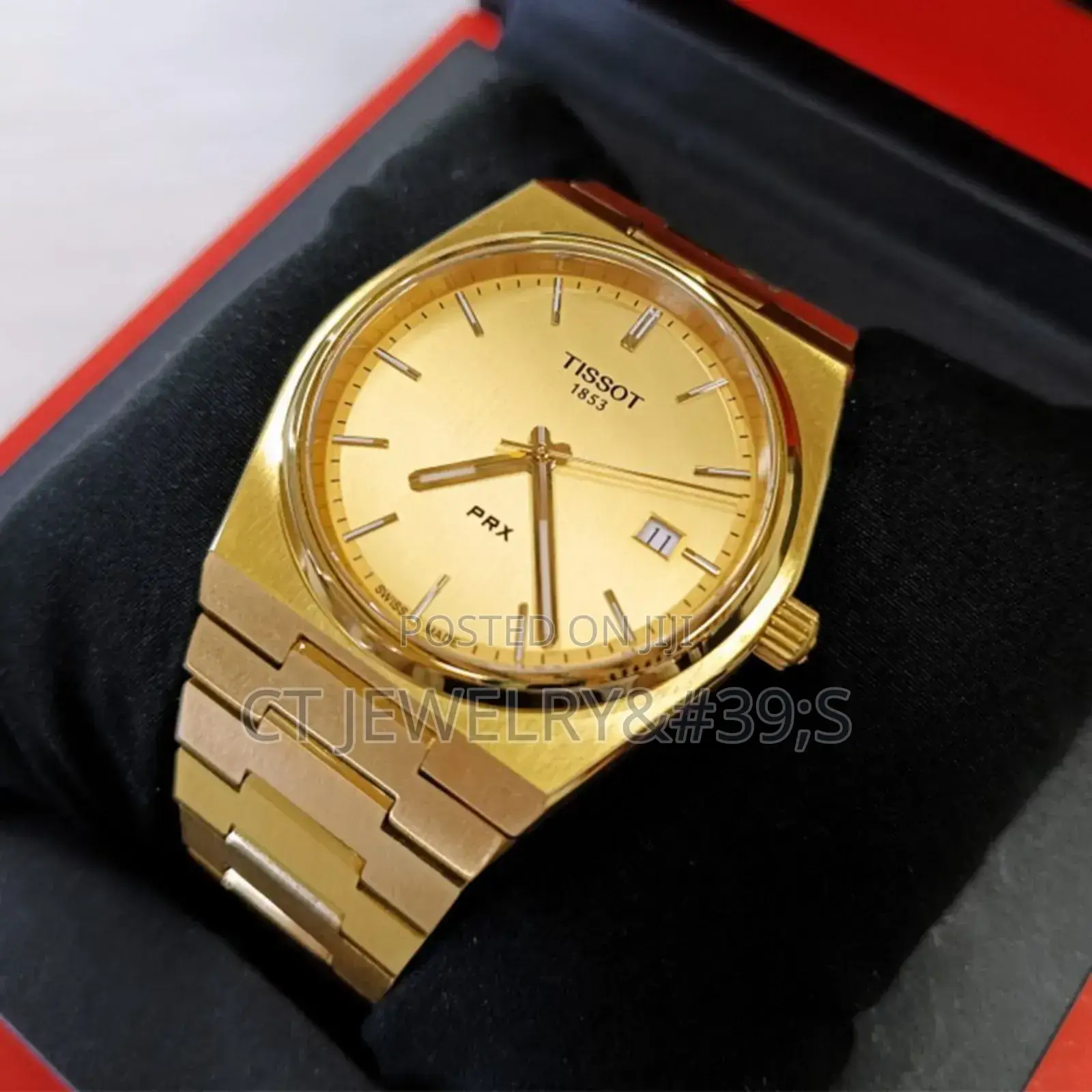 Men Tissot Classic Prx/316l Champagne Dial Watch (40mm)