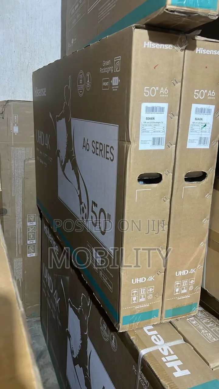 Hisense 50” Smart Tv, Free Hanger,2025model, Airplay +Blutoo