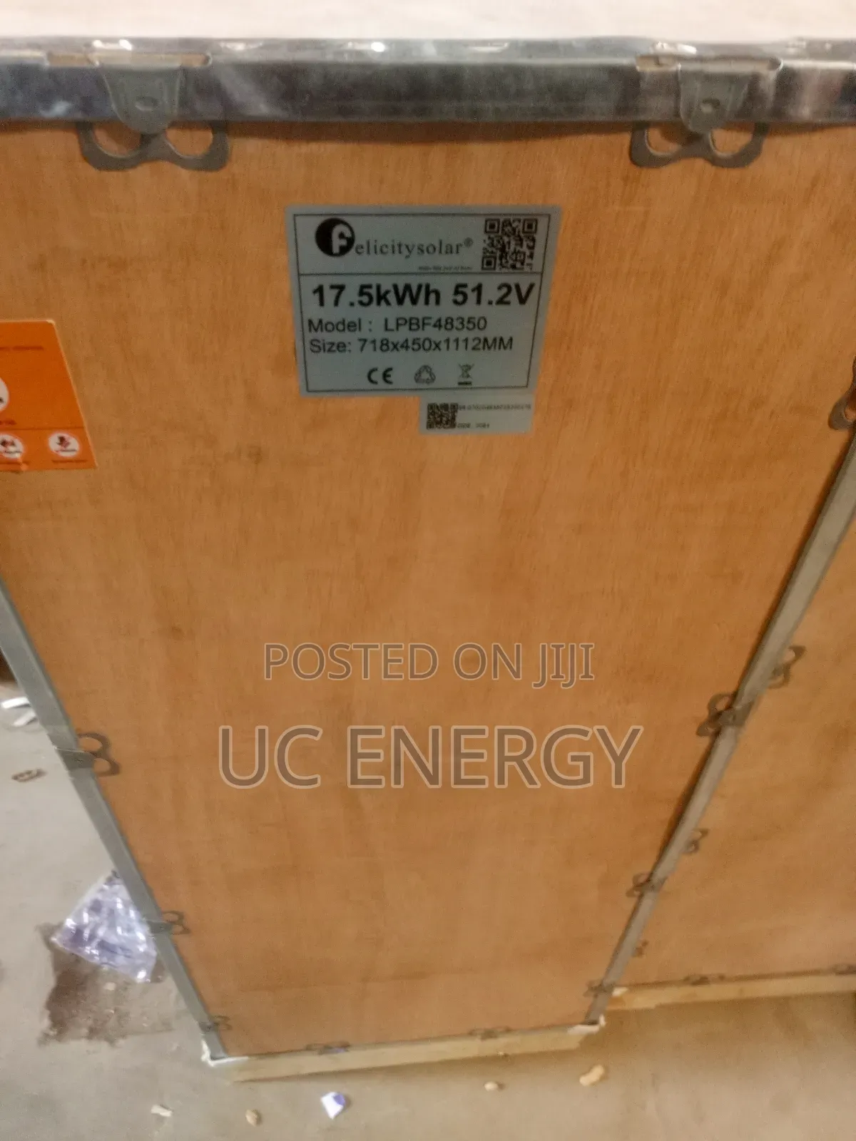 17kwh Felicity Lithium Iron Battery 51.2v