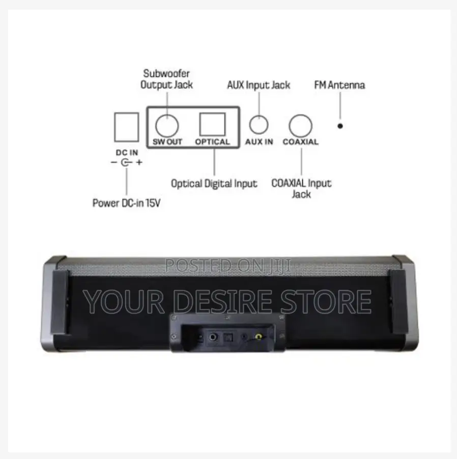 Hyperbar 1100 Soundbar With Bass Subwoofer 200w Hometheater