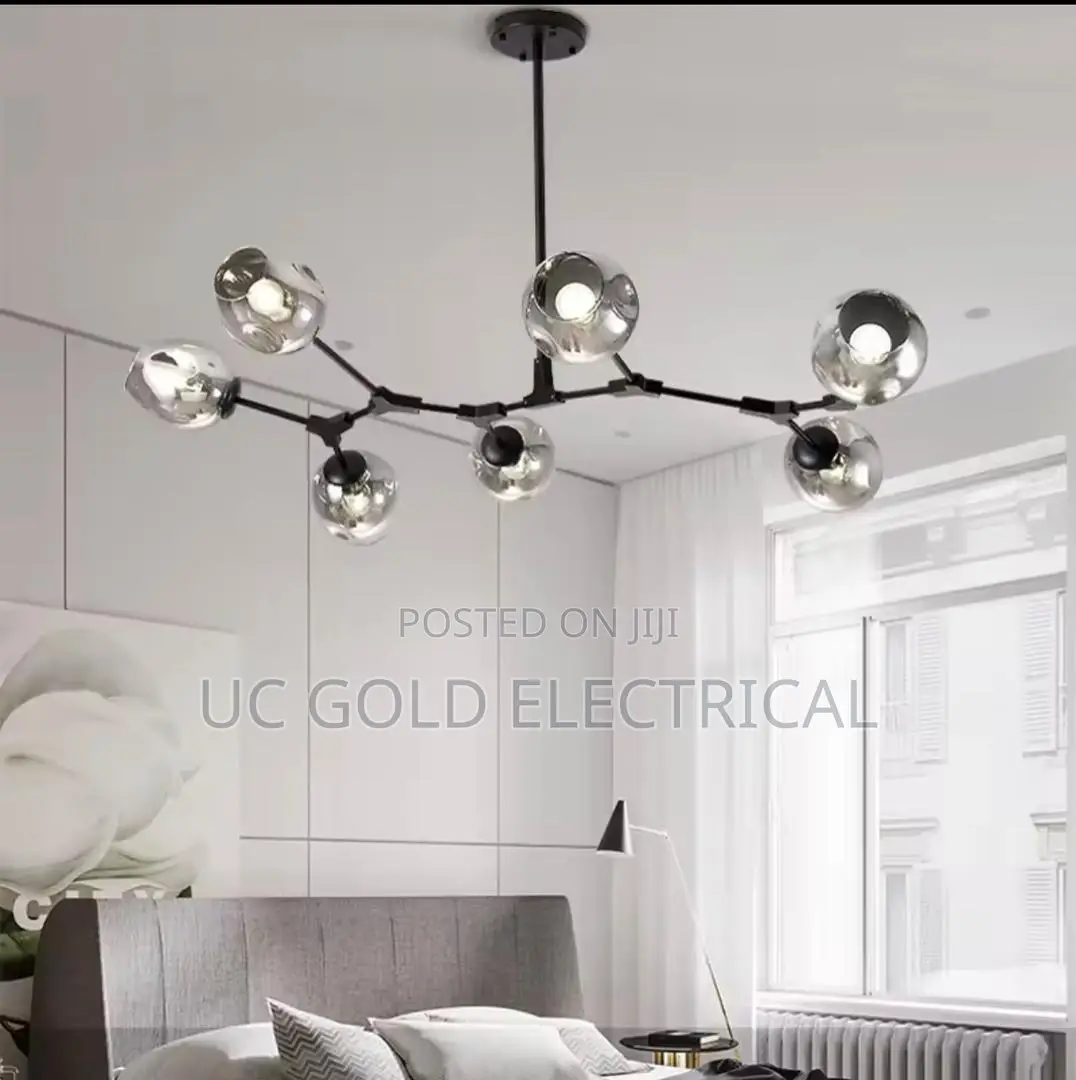 Modern Glass Led Chandeliers Nordic Style Ideal Dining Room