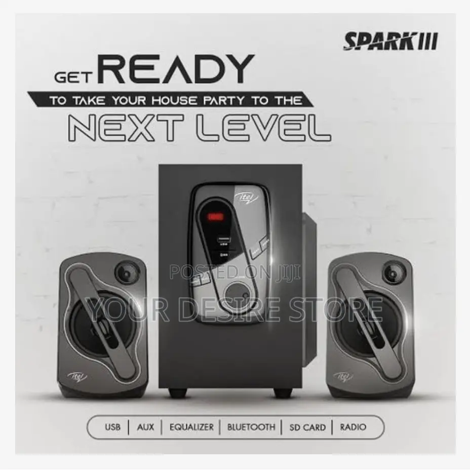 Itel 2.1ch Home Theatre System With Bluetooth Mad Sound!!