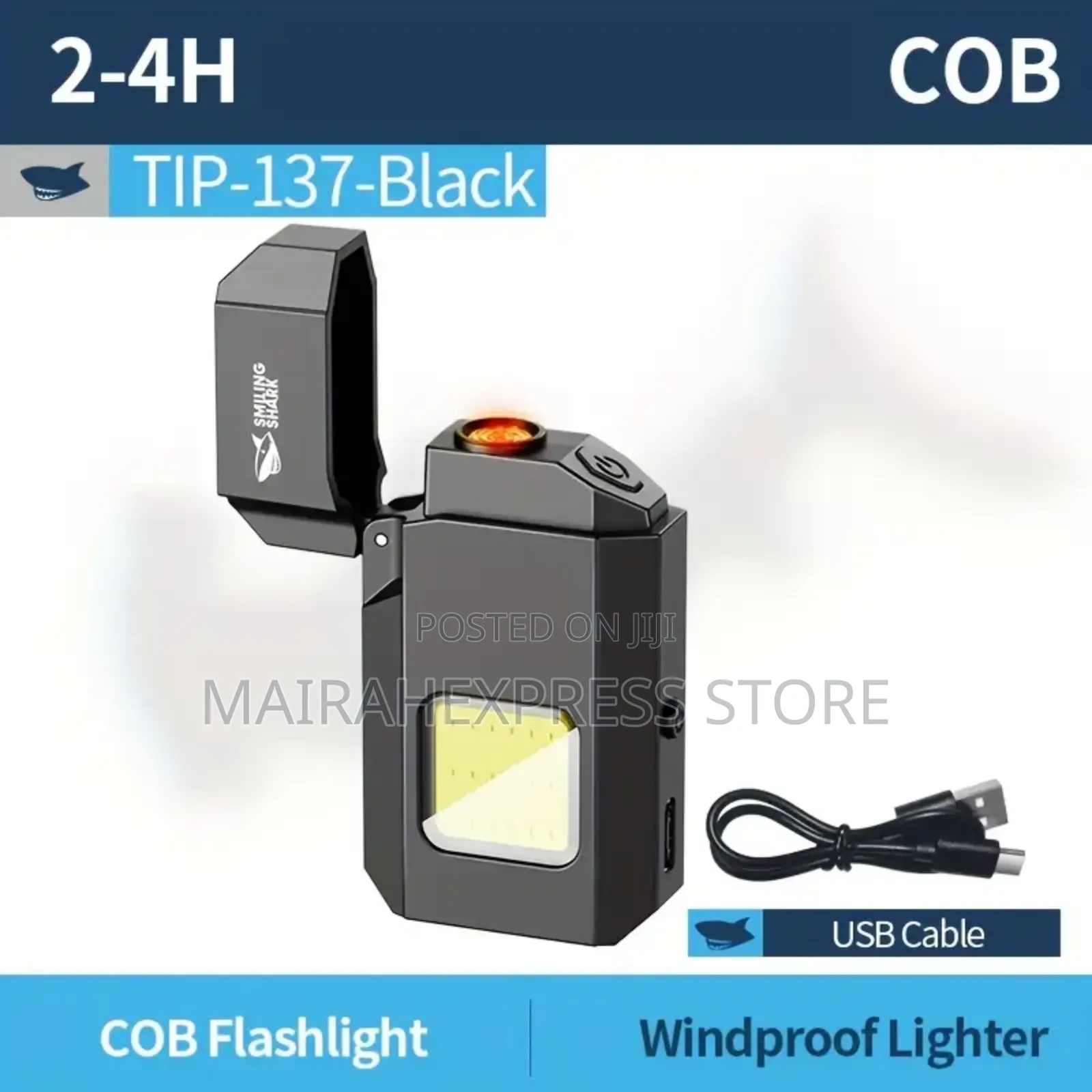 2in1rechargeable Super Bright Led Pocket Flashlight/Lighter