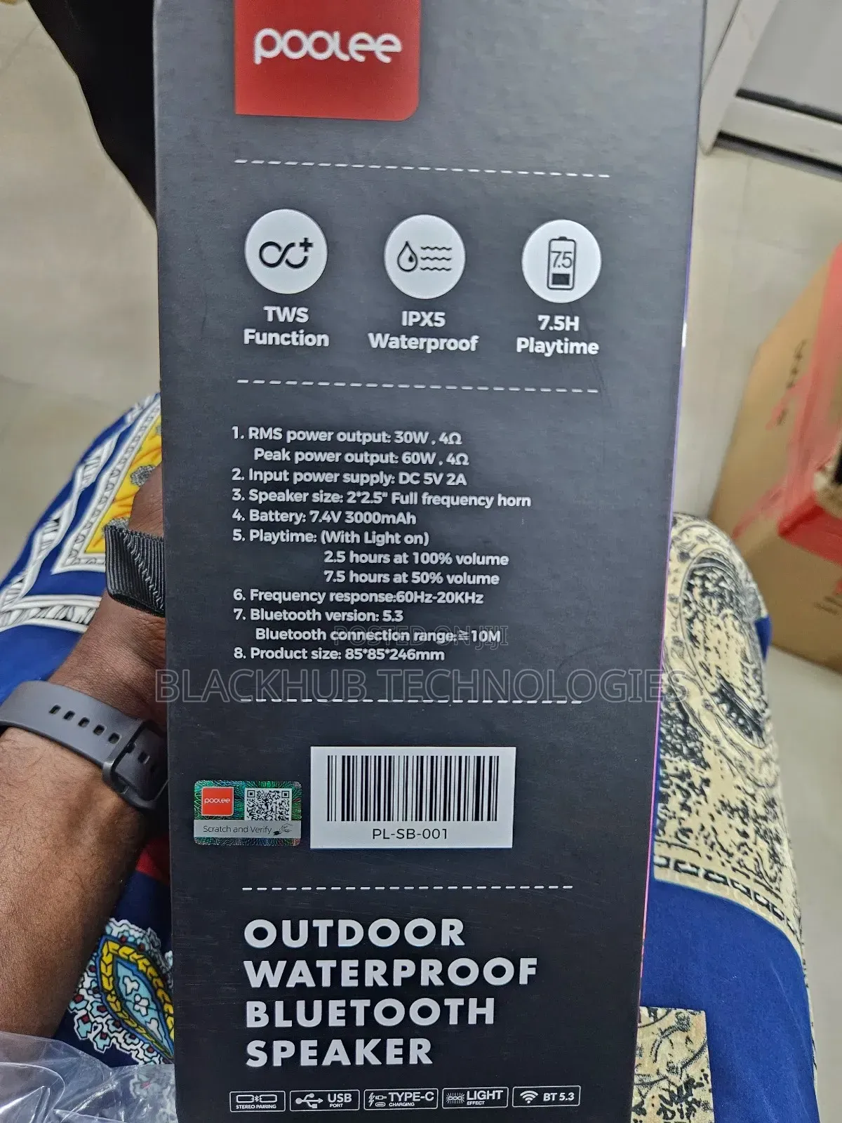 Poolee Stream 60w Outdoor Waterproof Bluetooth Speaker