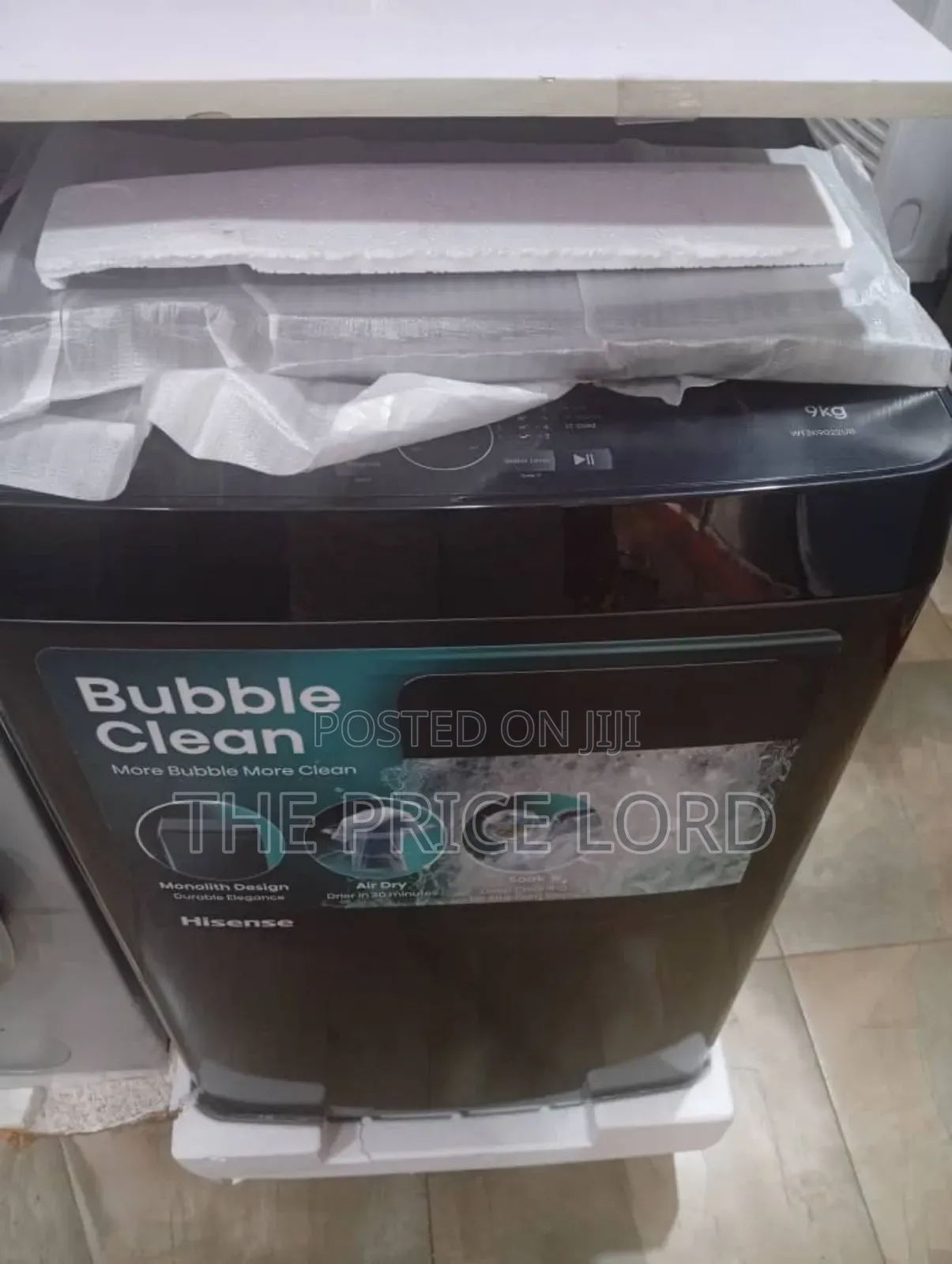 Hisense 9kg Washing Machine -Top Load Automatic
