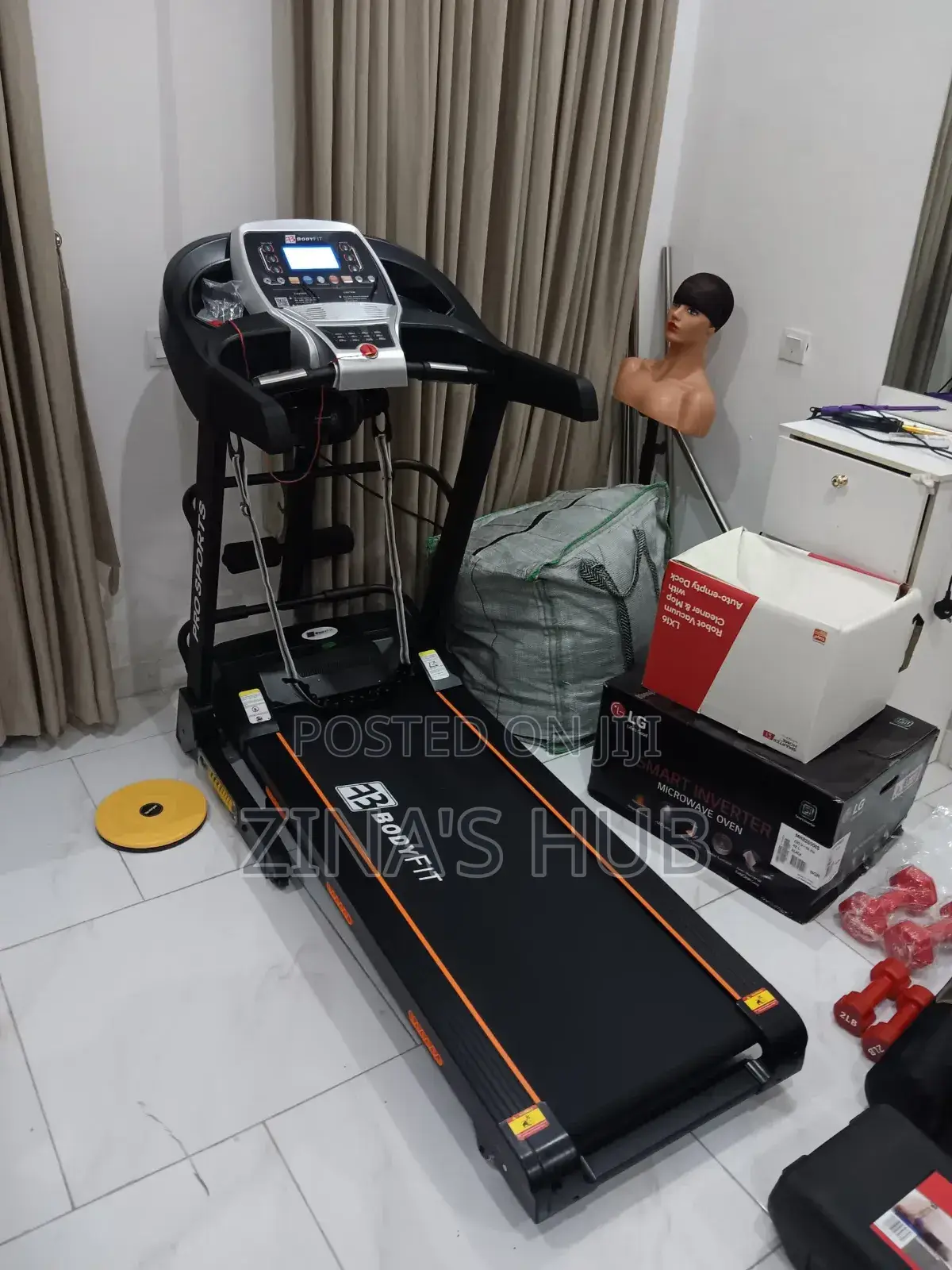 Bodyfit 2.5hp Treadmill With Massager