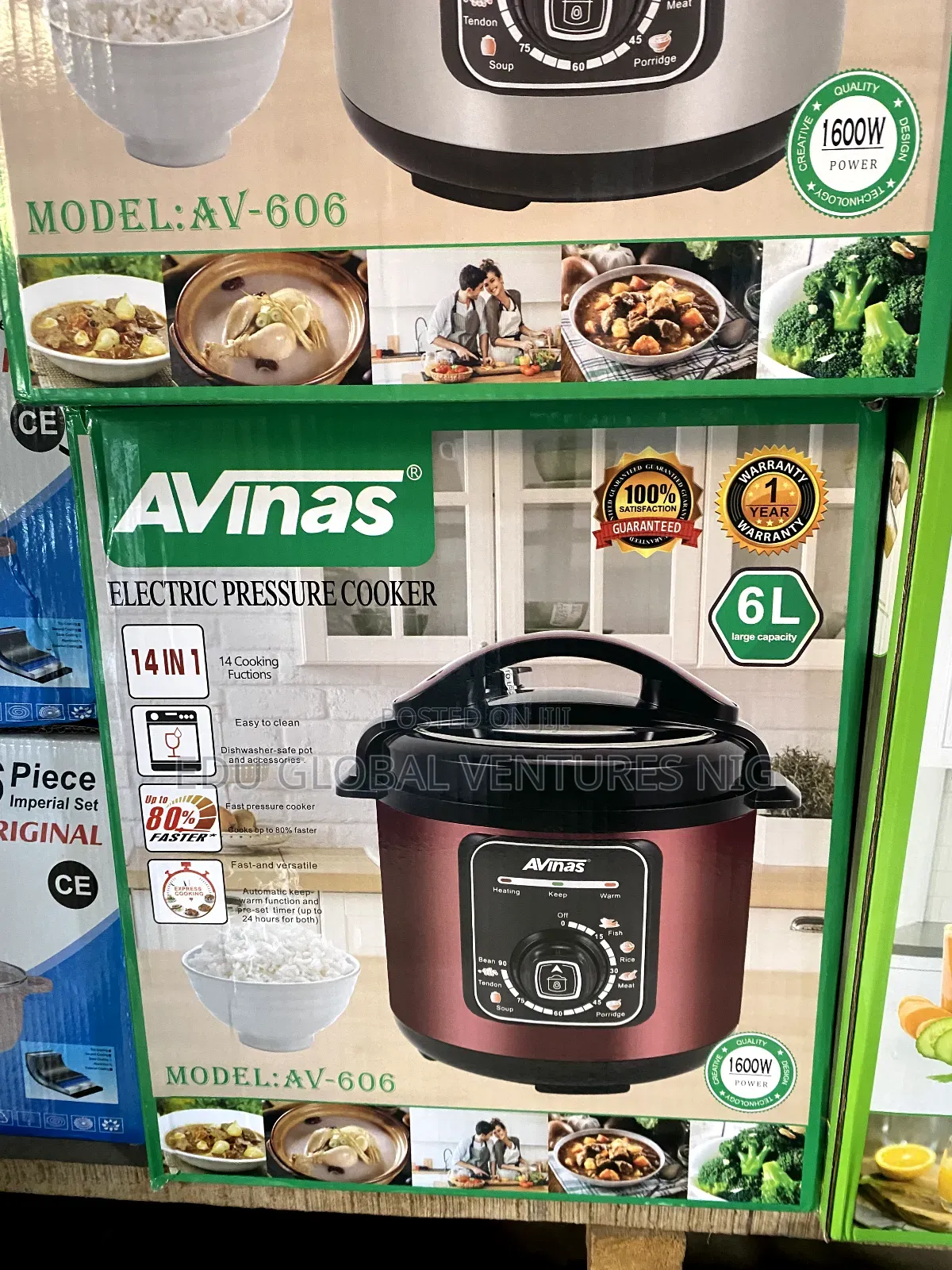 Avinas 14 in 1 Electric Pressure Cooker. 6litres.