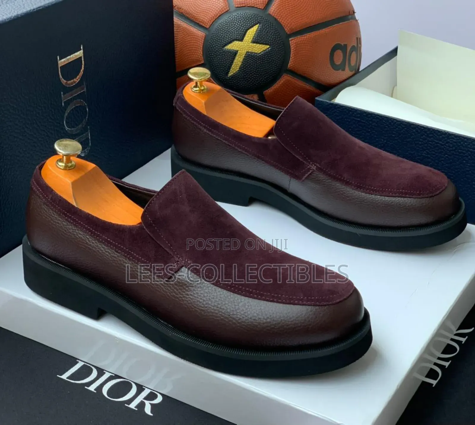 Top Quality Dior Leather X Suede Laceless Shoes