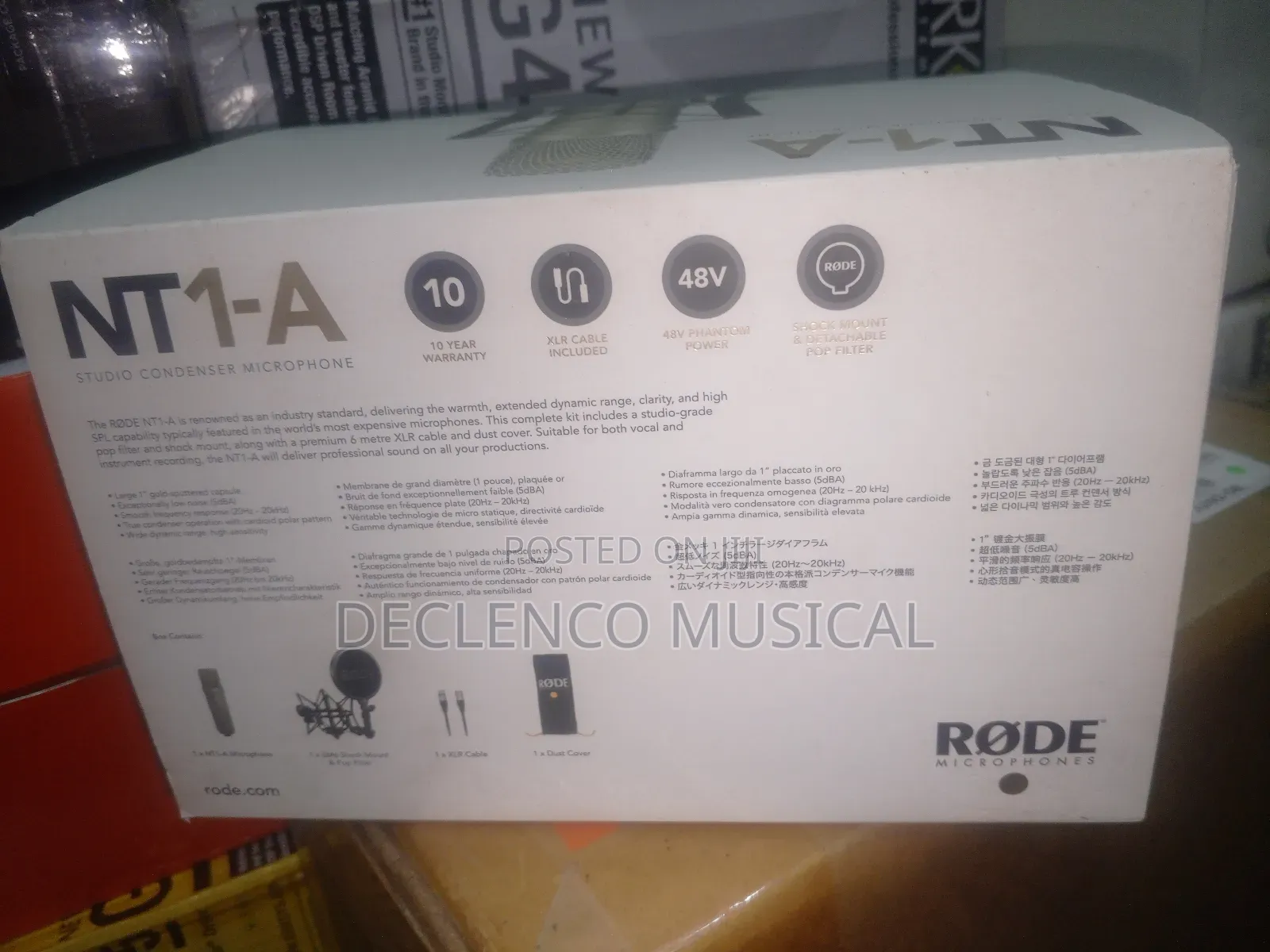 Nt1-a Rode Professional Studio Condenser Microphone