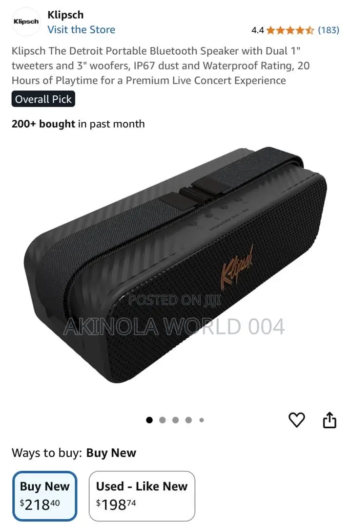 Klipsch Detroit Speaker