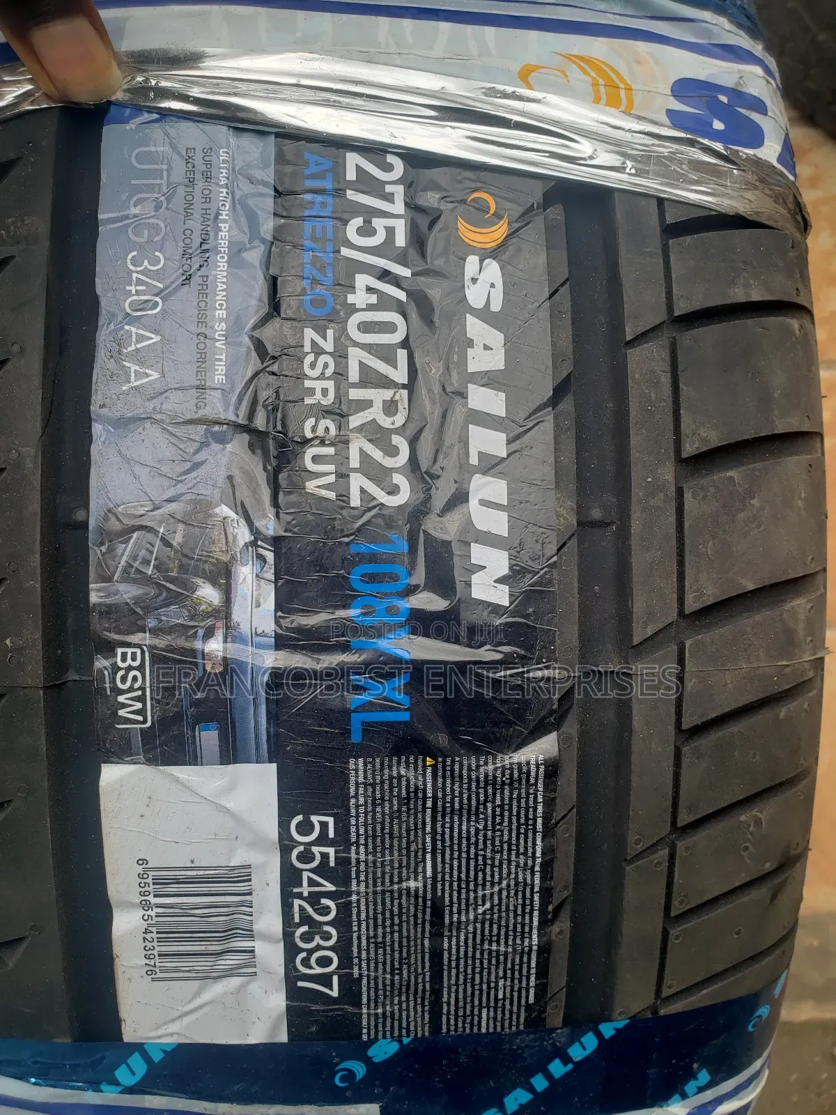 275/40r22 Sailum Premium Tire