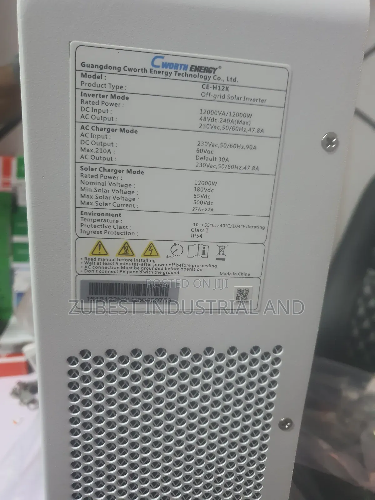 C Worth Energy Hybrid Solar Inverter 12kva