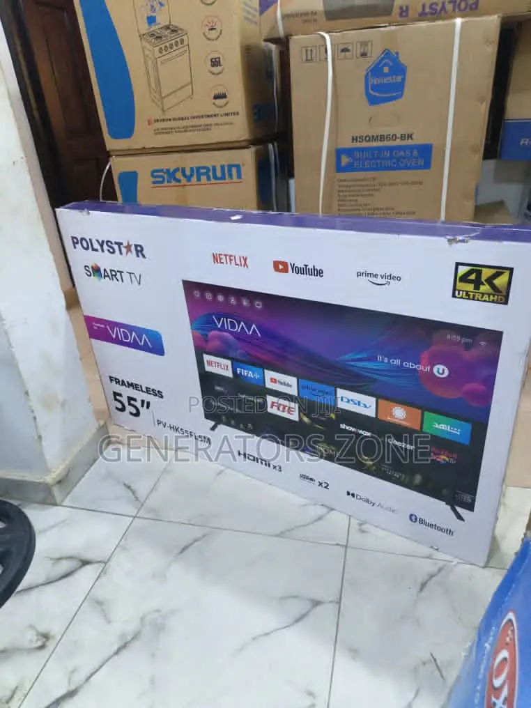 Smart Polystar 55” Tv – Tested Okay Pv-Hk55flsm
