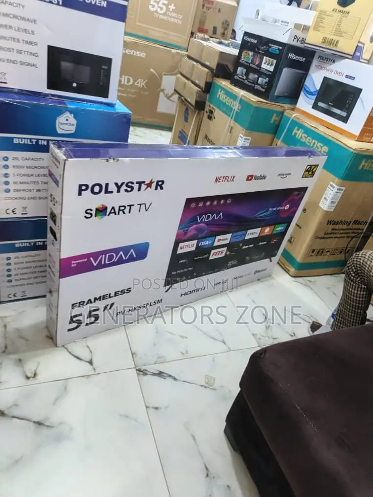 High-End Look Polystar 55 Inches Smart Tv (Pv-Hk55flsm)