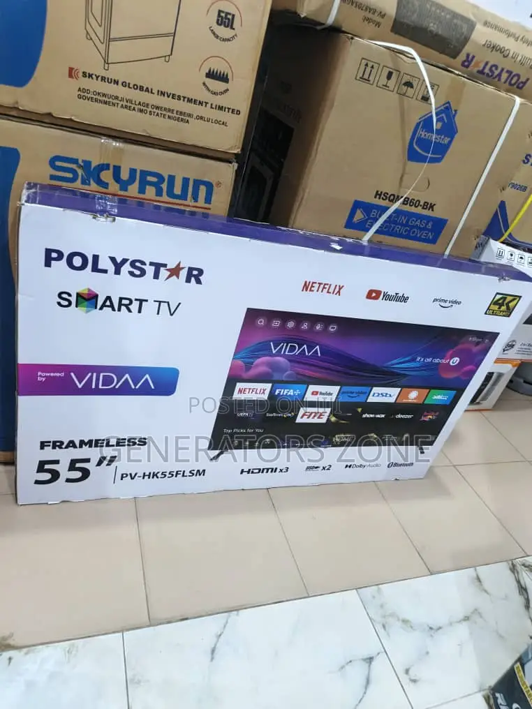 Bring Hollywood Home Polystar 55 Inches Smart Tv Pv-Hk55flsm