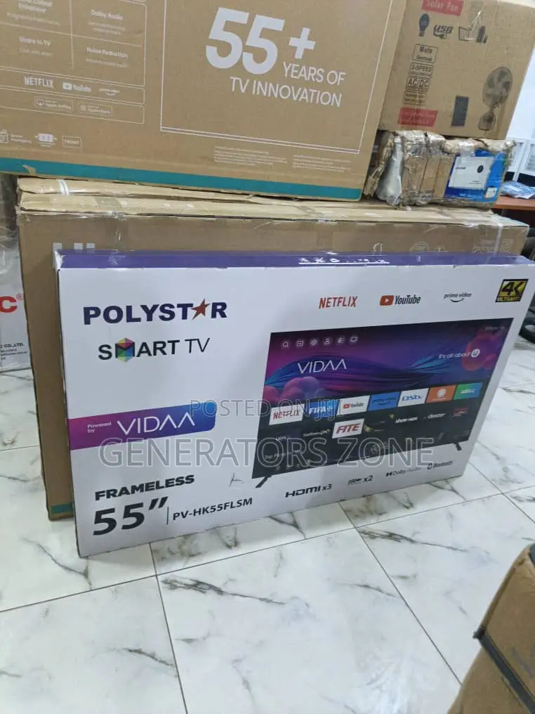 Bring Hollywood Home Polystar 55 Inches Smart Tv Pv-Hk55flsm