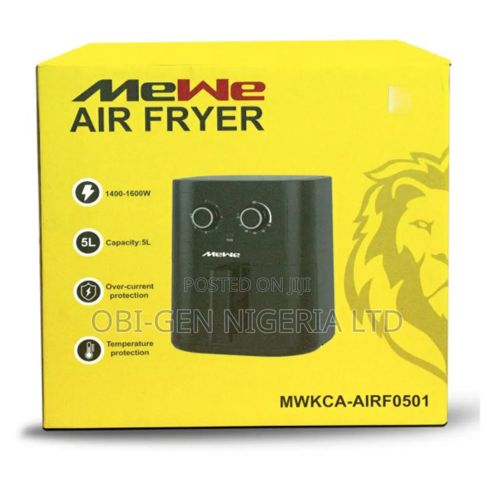 Mewe Air Fryer Mwkca-airf0601 Set