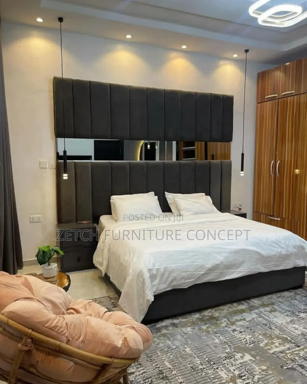 Standard 7ft Height 6x6 Padded Bedframe