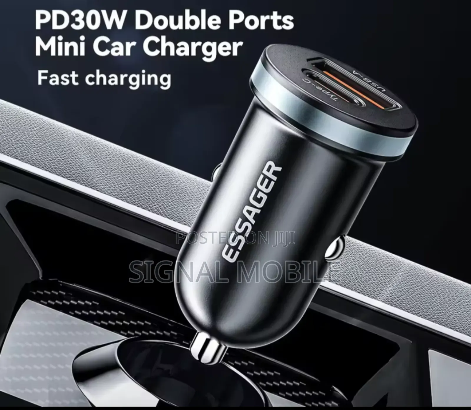 Essager 30w 5a Qc 4.0 Pd 3.0 Usb Fast Car Charger for iPhone