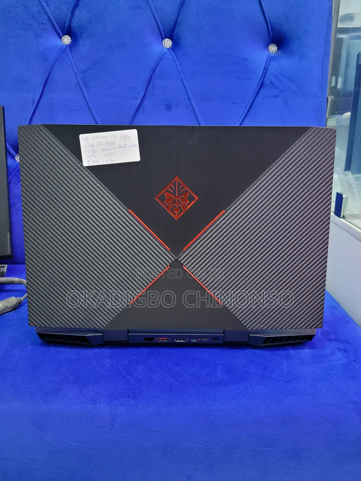 Laptop HP Omen 15-Dh002nr 16GB Intel Core I7 SSD 512GB