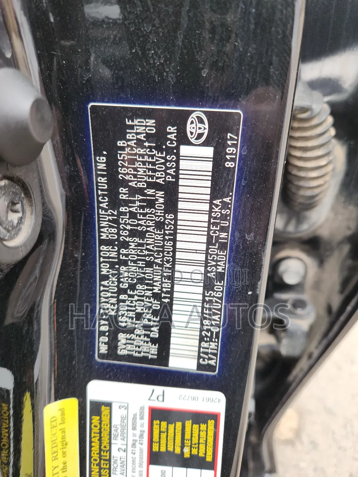 Toyota Camry SE V6 4dr Sedan (3.5L 6cyl 6A) 2013 Black