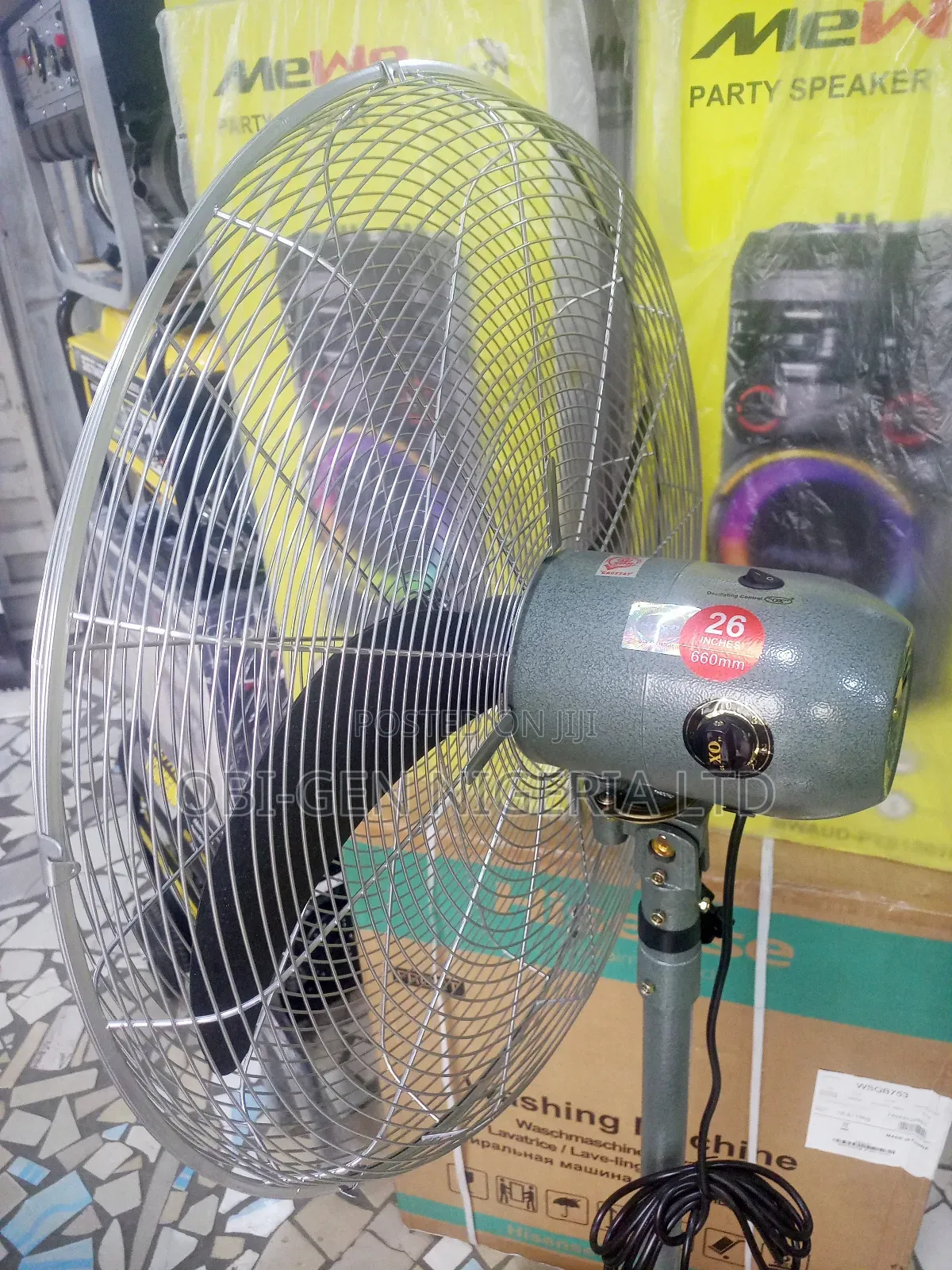 Ox Industrial Stand Fan 26"Inch Set