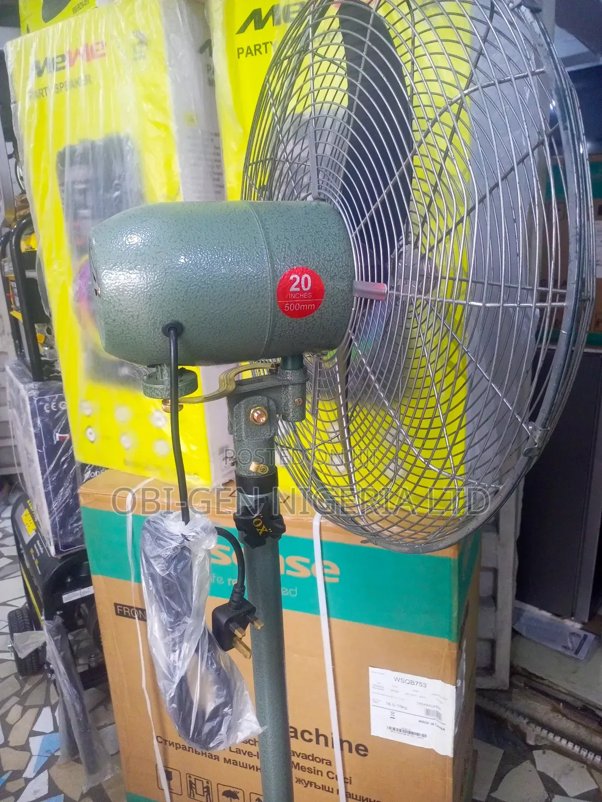 Ox Industrial Stand Fan 20"Inch Set