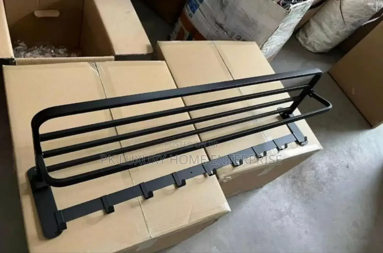 90cm Black Multiple Towel Rail