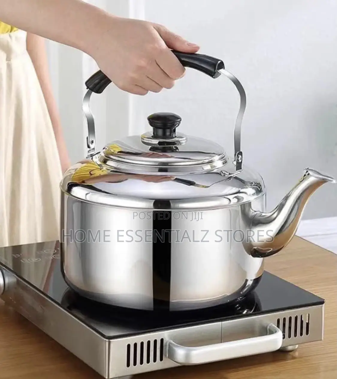 Traditional Stainless Steel Whistle Kettle - 10 Liters