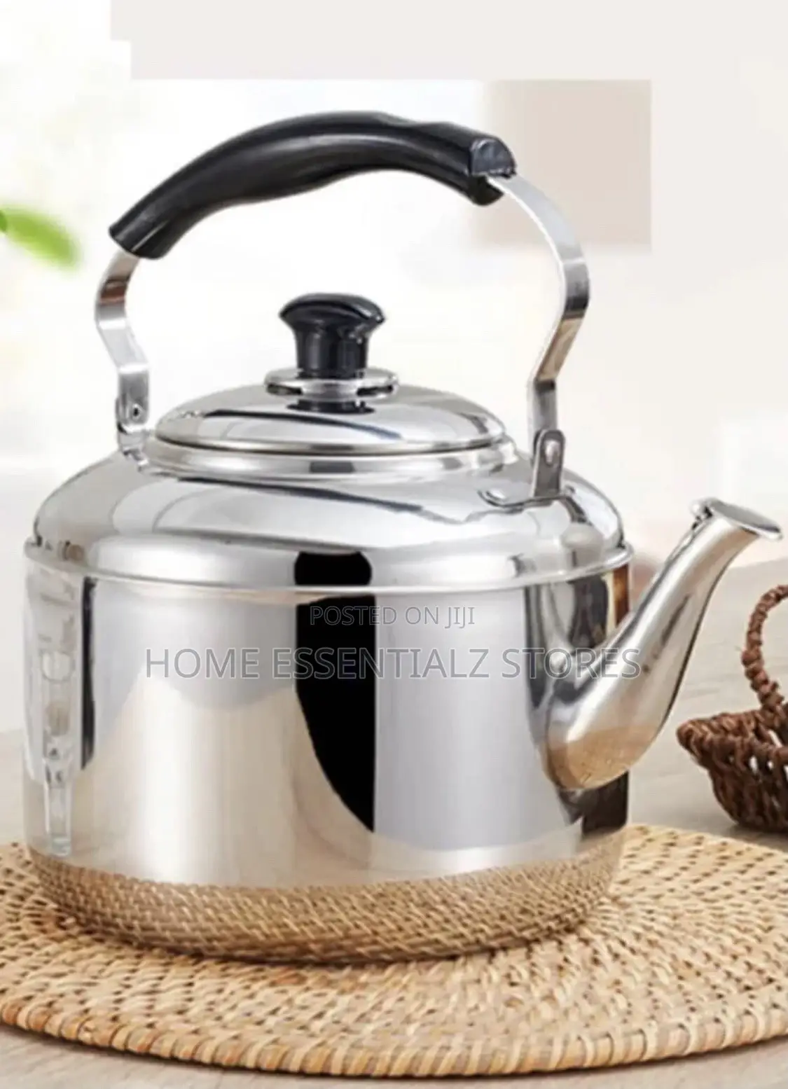 Traditional Stainless Steel Whistle Kettle - 10 Liters