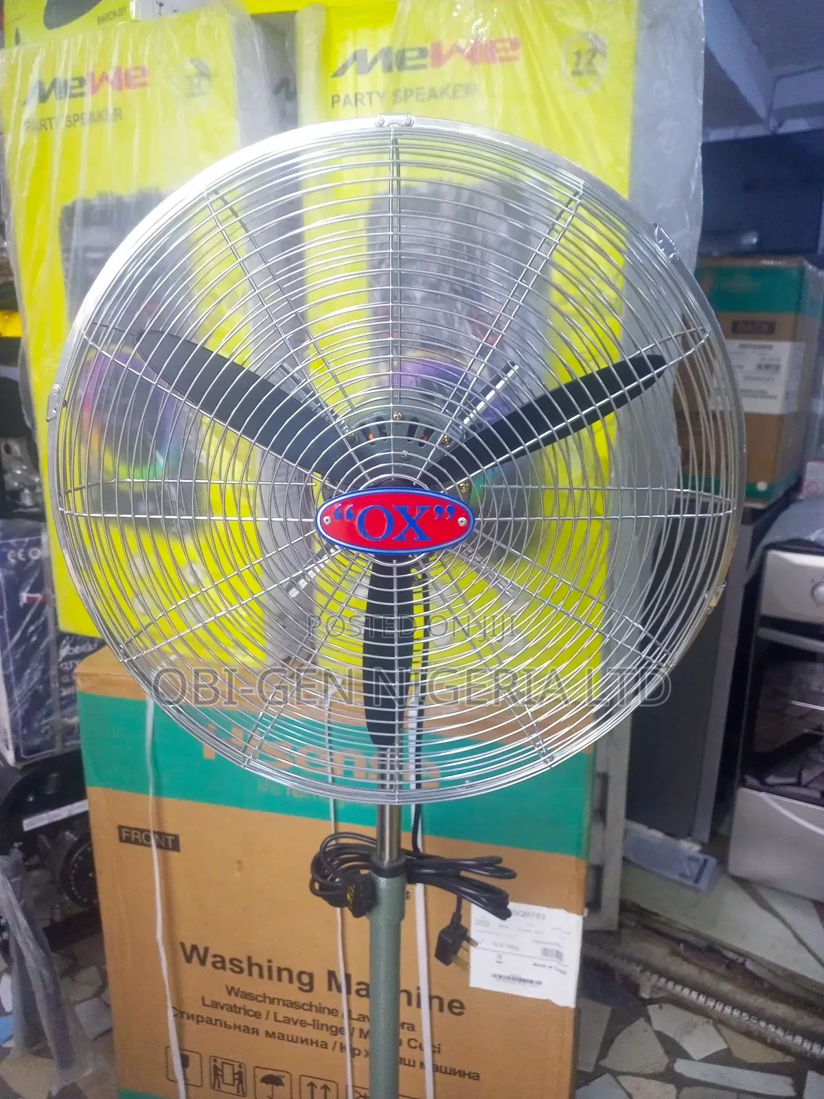Ox Industrial Stand Fan 18"Inch Set