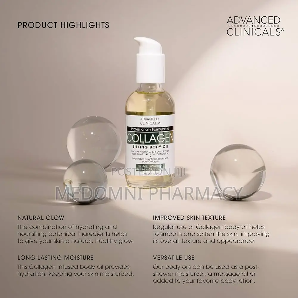 Advanced Clinicals Collagen Lifting Body Oil 112ml