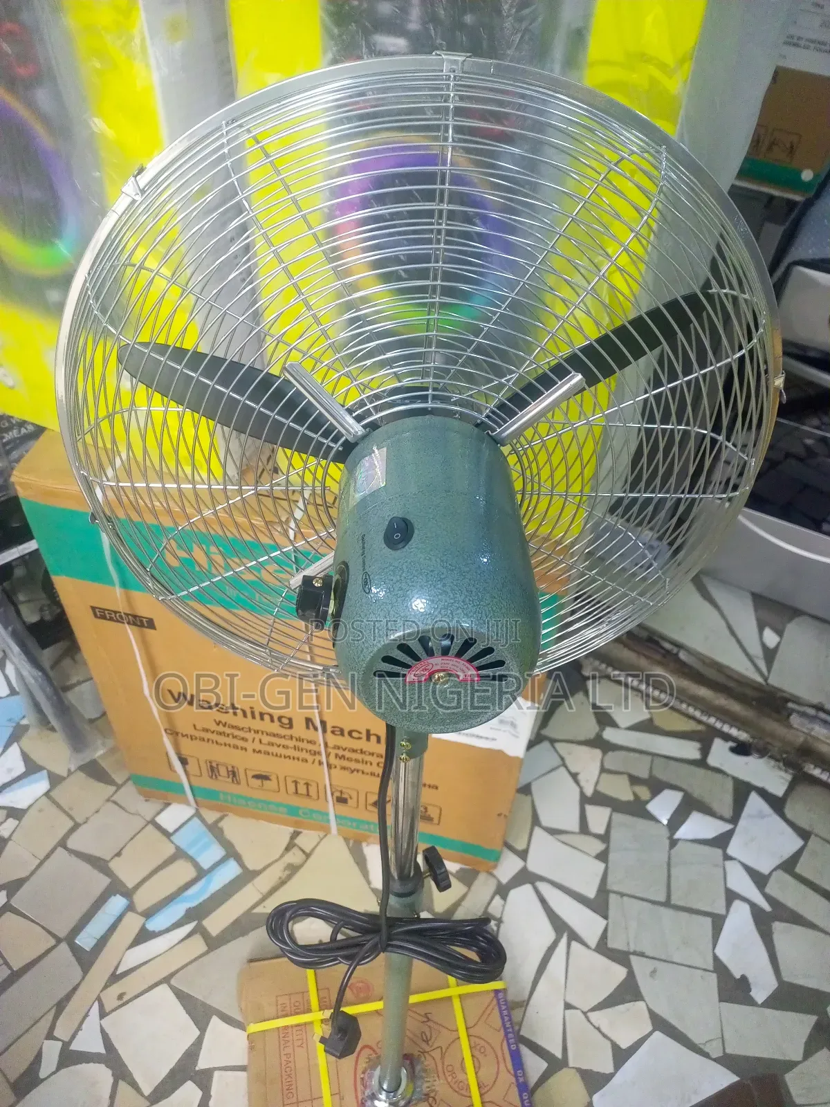 Ox Industrial Stand Fan 18"Inch Set